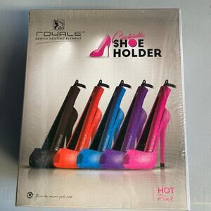 NWT ROYALE CINDERELLA Shoe Holder For Flat Iron Curly Iron Color PINK SEALED